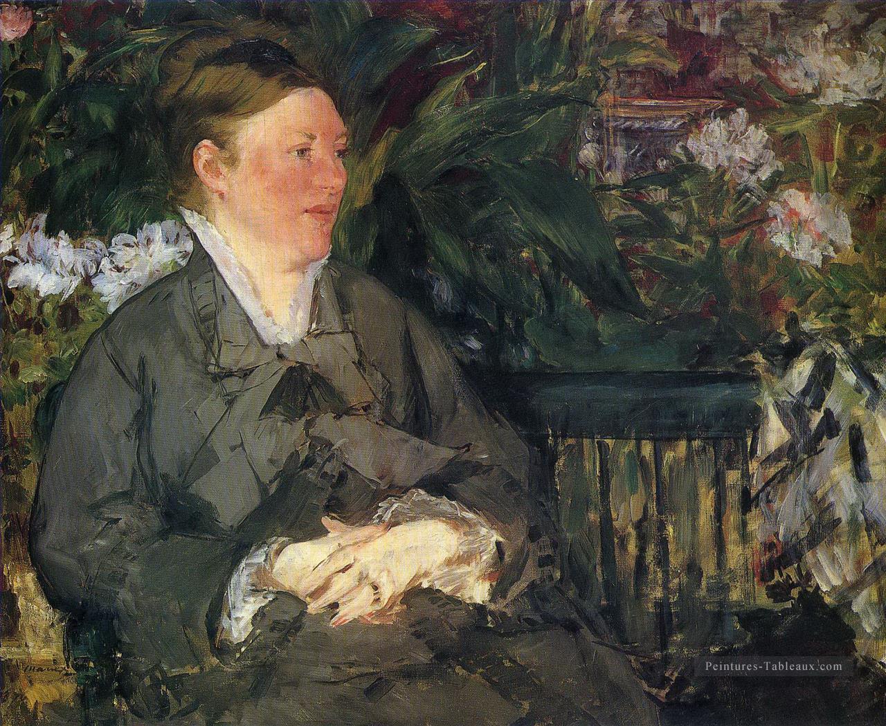 Madame Manet au conservatoire Édouard Manet Peintures à l'huile